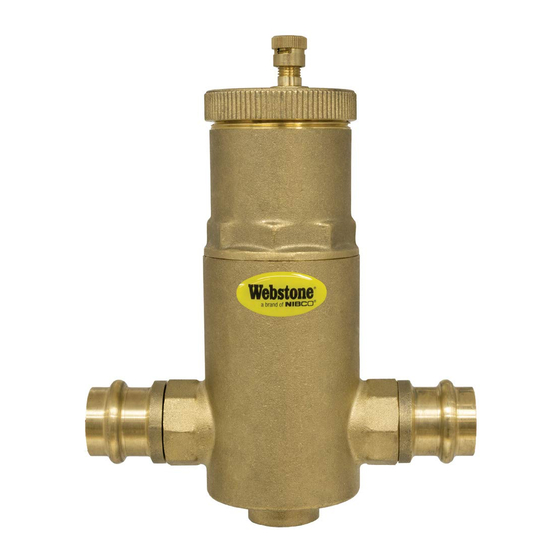 Nibco Webstone AIR SEPARATOR Installation & Servicing Instructions