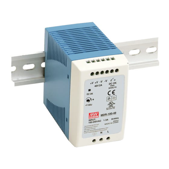 Simpex Electronic MEAN WELL MDR Series Installation Manual
