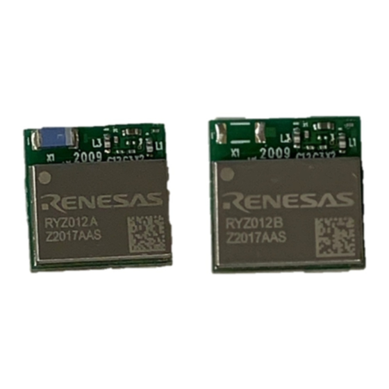 Renesas RYZ012 User Manual