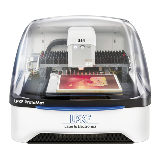 LPKF ProtoMat S64 Manual