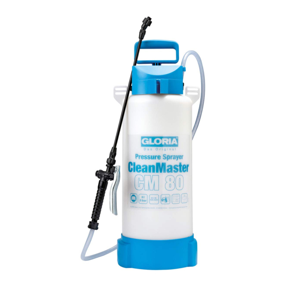 Gloria CleanMaster CM80 Instructions For Use Manual