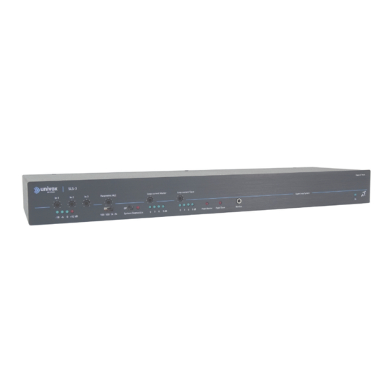 Edin Univox Tech Series Installation Manual