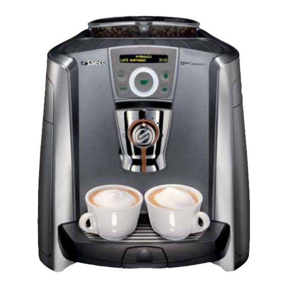 Saeco Primea Cappuccino Ring Operation And Maintenance Manual