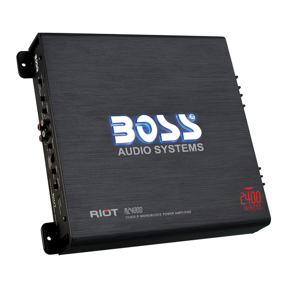 Boss R2400D User Manual