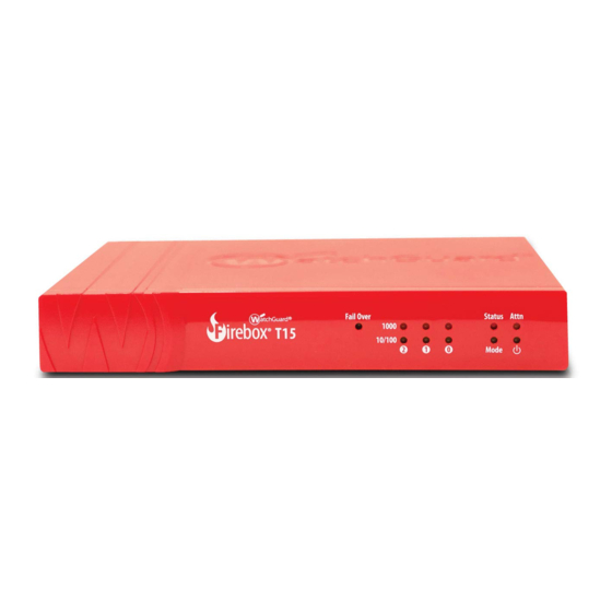 Watchguard Firebox T15 Quick Start Manual