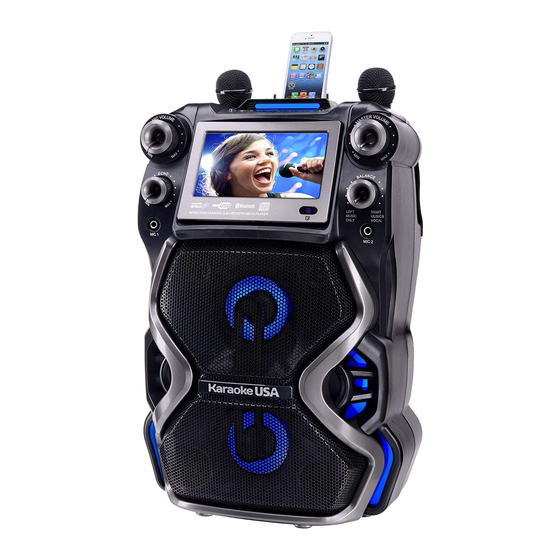 Karaoke USA GF920 User Manual