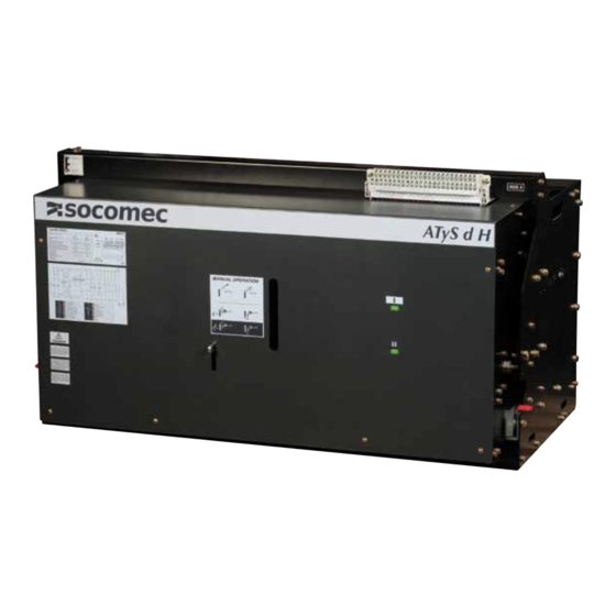 socomec ATyS d H Instruction Manual
