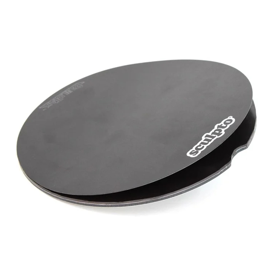 SCULPTO BuildPlate Pro Quick Start Manual