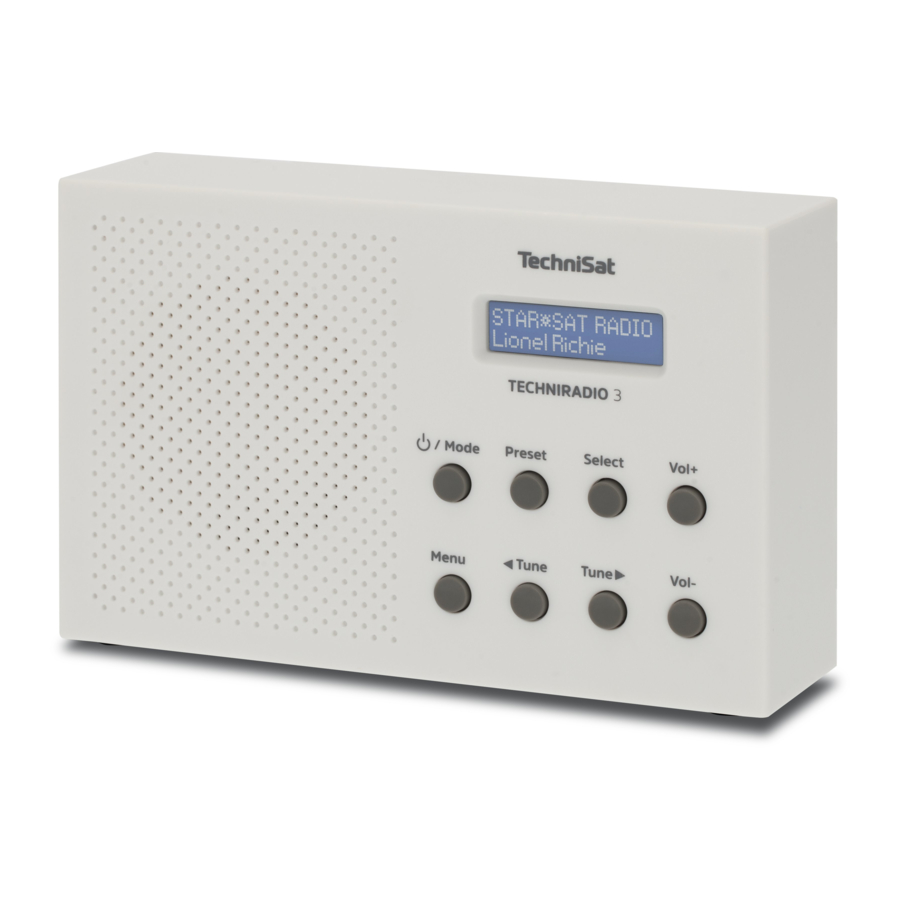 TechniSat TECHNIRADIO 3 Instruction Manual