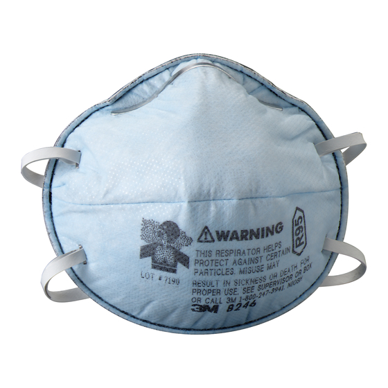 NIOSH 3M 8246 User Instructions