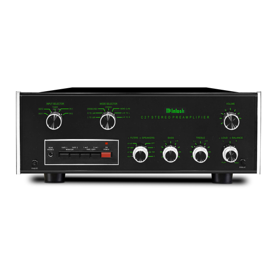 McIntosh C 27 Service Information