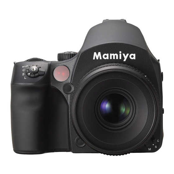 MAMIYA 645DF INSTRUCTIONS MANUAL Pdf Download ManualsLib