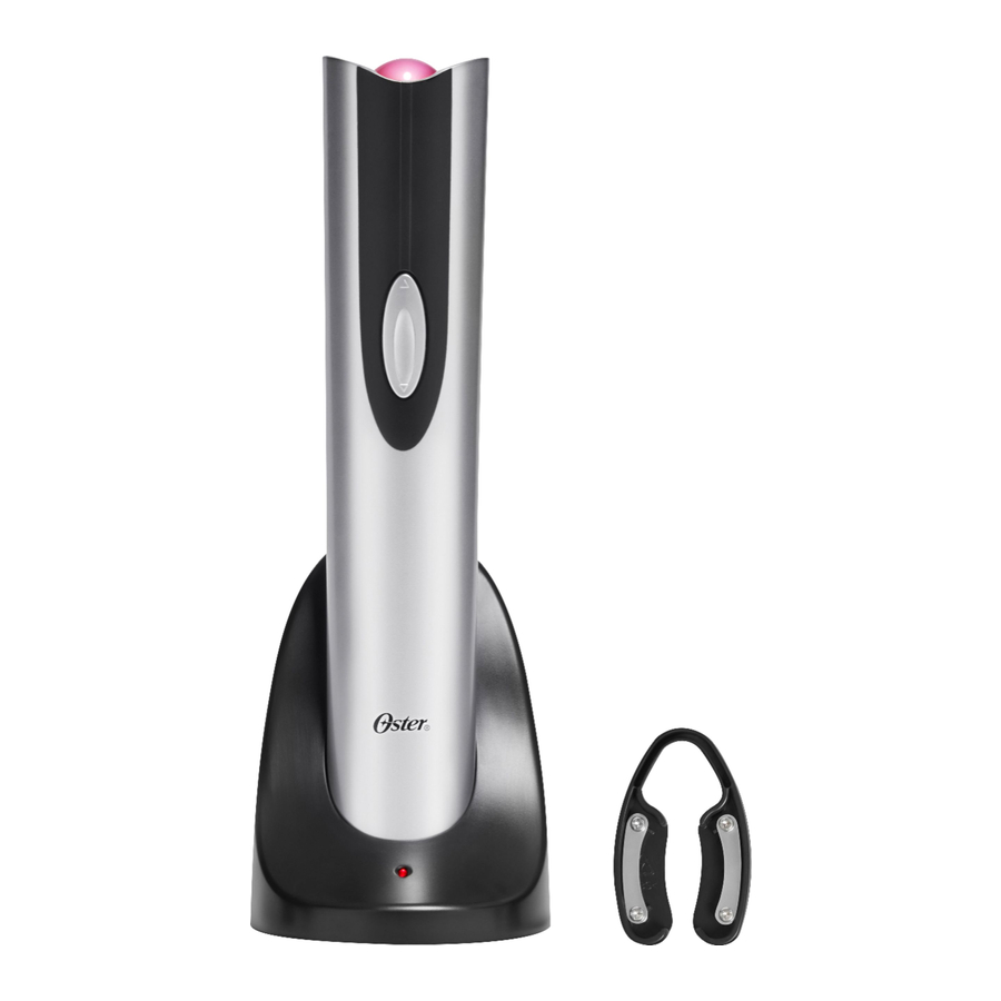 OSTER SILVER ELECTRIC WINE OPENER USER MANUAL Pdf Download ManualsLib