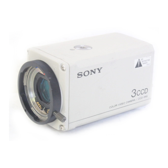 Sony DXC930 3ccd Color Video Camera System Dxc-930 for sale online 