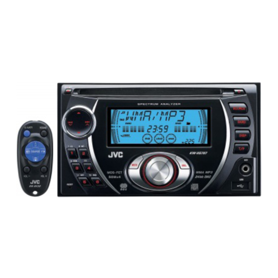 JVC KW-XG707 INSTRUCTIONS MANUAL Pdf Download | ManualsLib