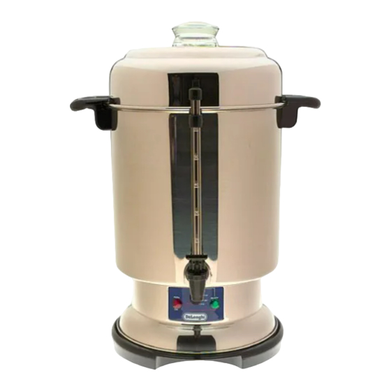 DeLonghi DCU500T Ultimate Coffee Maker 50-Cup Capacity Stainless Coffee Urn