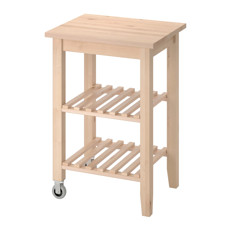 IKEA BEKVÄM KITCHEN CART 23 5/8X19 5/8" INSTRUCTIONS MANUAL Pdf