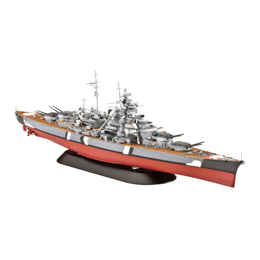 REVELL Battleship Bismarck Assembly Manual