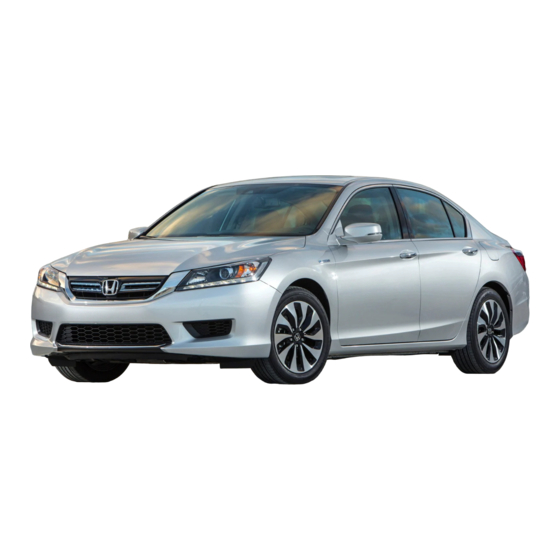 Honda Accord Hybrid 2014 Manual