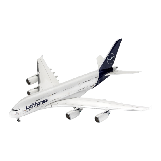 Revell Airbus A380-800 Lufthansa Assembly Manual Pdf Download 