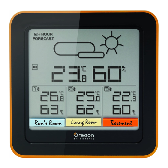 Oregon Scientific RAR502SX Multi-Zone Home Climate Control Wireless Weather  Station - Color LCD Display