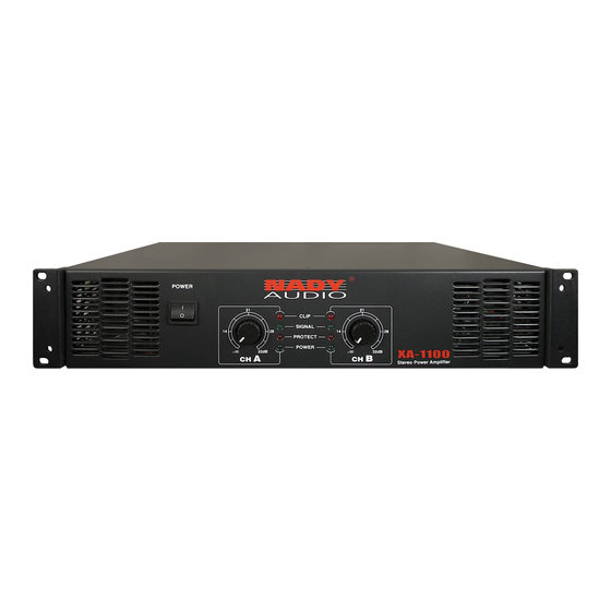 Nady Audio SPA 850 Owner's Manual