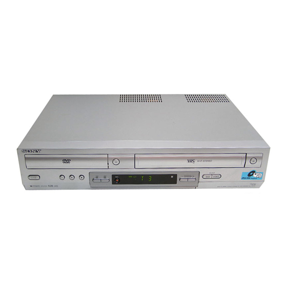 Sony SHOWVIEW SLV-D910 Operating Instructions Manual