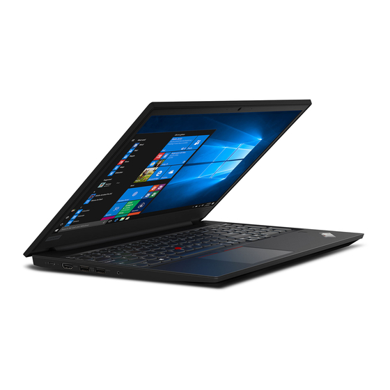 Lenovo ThinkPad E595 Setup Manual