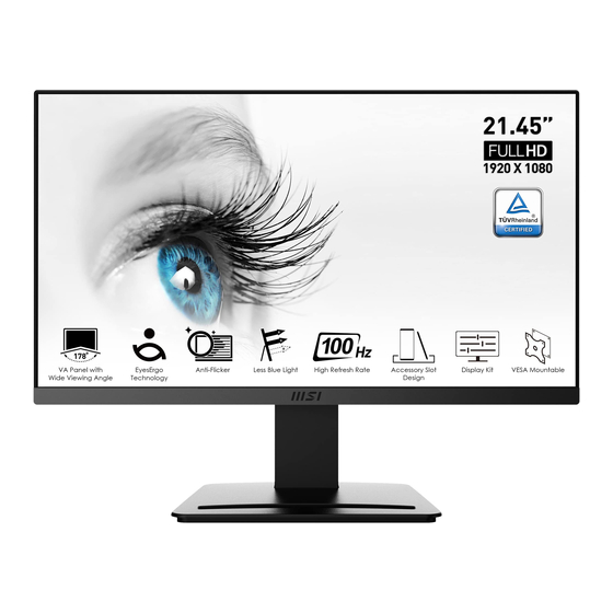 MSI PRO MP223 User Manual