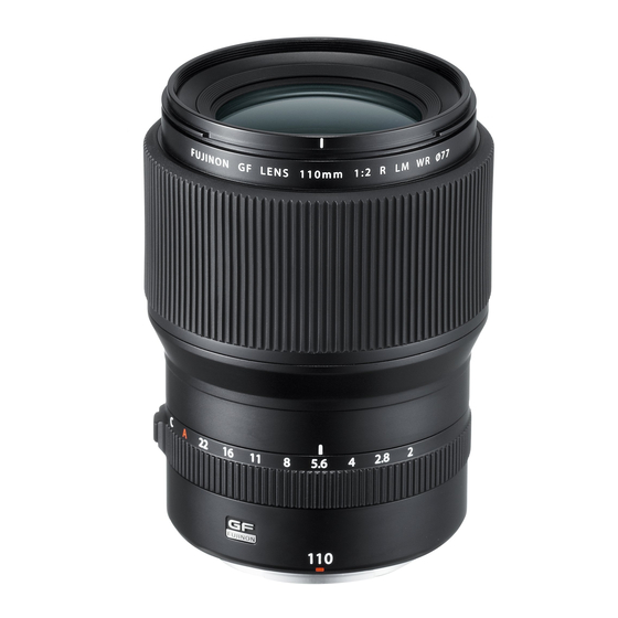 FujiFilm GF110mmF2 R LM WR Owner's Manual
