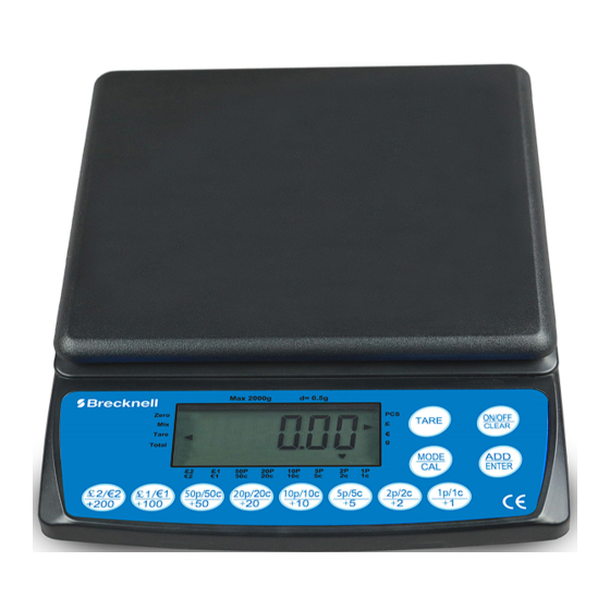 Avery Weigh-Tronix Brecknell CC804 User Instructions