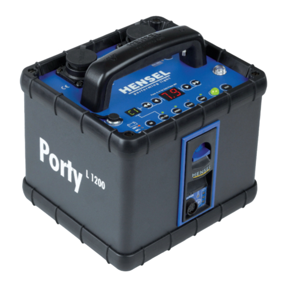 Hensel POrty L600 User Manual