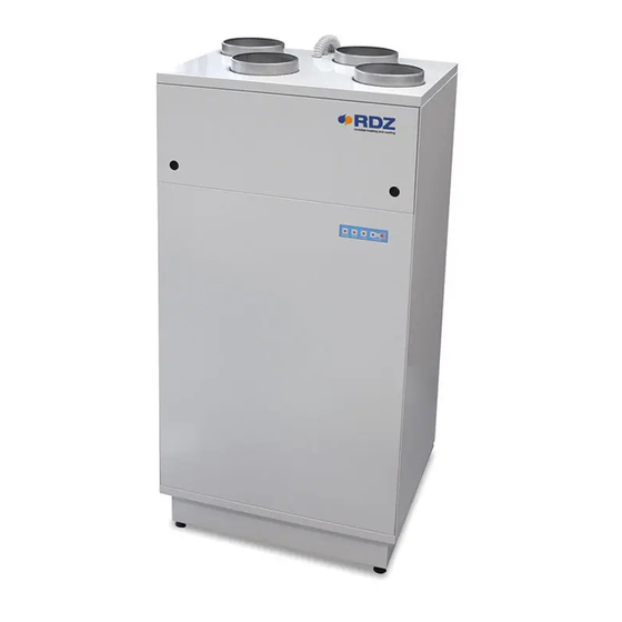 RDZ WHR 200 Technical Installation Manual
