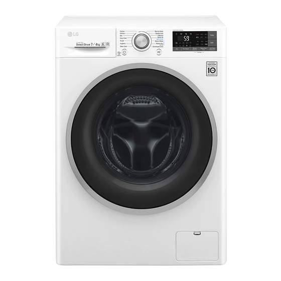 LG F2J7HM Series Washing Machine Manuals
