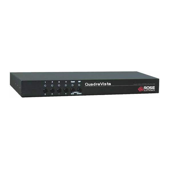 Rose electronics QuadraVista Installation And Operation Manual