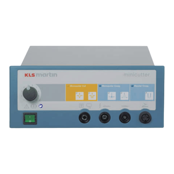 KLS Martin Minicutter Instructions For Use Manual