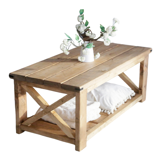 HOMEDEPOT Farmhouse Coffee Table Manual