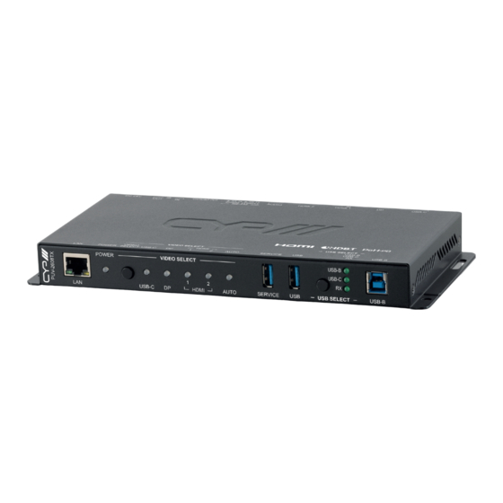 CYP PUV-2608TX HDBaseT Transmitter Switch Manuals
