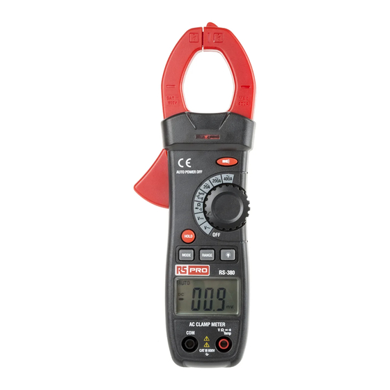 RS PRO RS-380 Instruction Manual