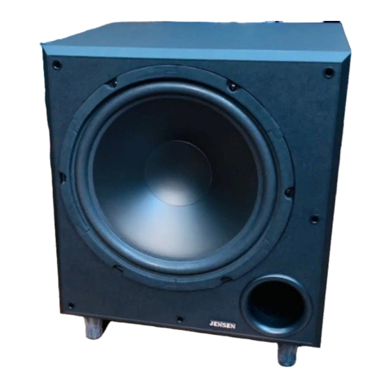 Jensen Subwoofer PS12 Instruction Manual