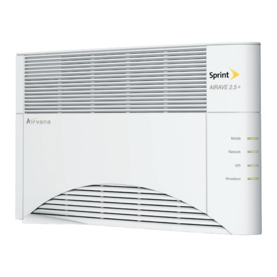 Sprint AIRAVE 2.5+ Setup Instructions
