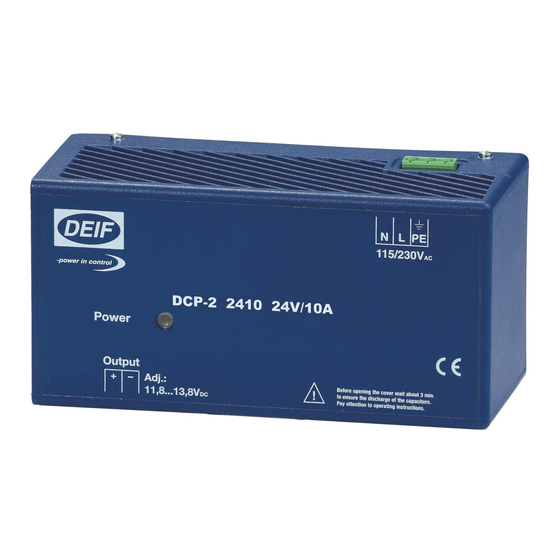 Deif DCP2 Installation Instructions Manual
