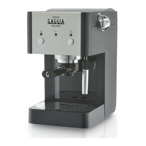 GAGGIA GRAN DELUXE COFFEE MAKER OPERATING INSTRUCTIONS MANUAL ManualsLib