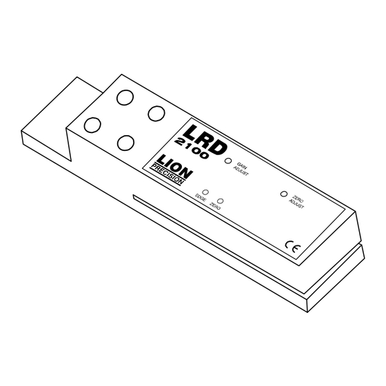 Lion Precision LRD2100 User Manual