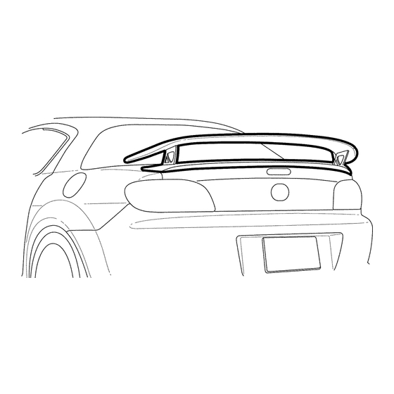 Mazdaspeed QSEA 51 96Z Installation And User Instructions Manual