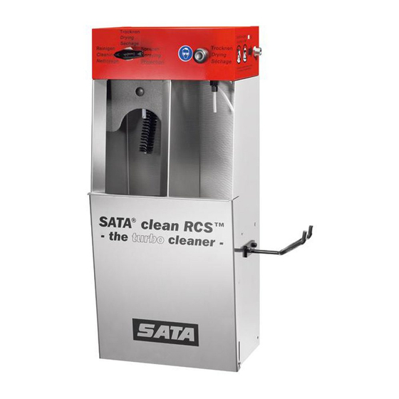 SATA clean RCS Operating Instructions Manual