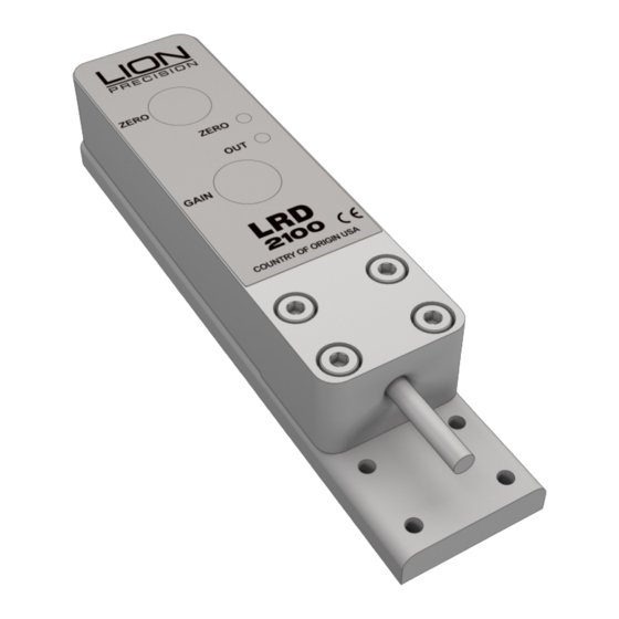 Lion Precision LRD2100 User Manual
