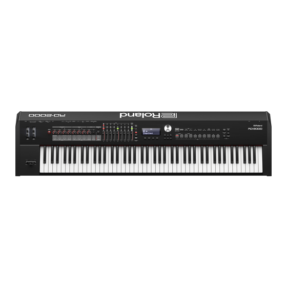 Roland RD-2000 User Manual
