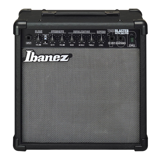 Ibanez TB15 Parts List