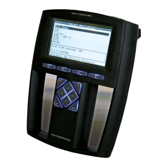 Autodiagnos MULTI TESTER PRO User Manual